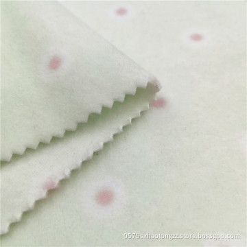 Anpassad Polyester Dot Print Polar Fleece Barn Tyg